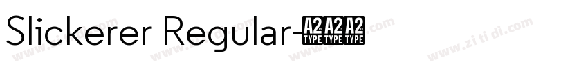 Slickerer Regular字体转换